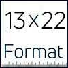 13x22 format