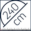 Folie Halv Ø 240